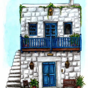 Greek Villa with Flat Roof